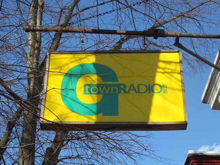G-Town Radio Sign - Donate - Smaller